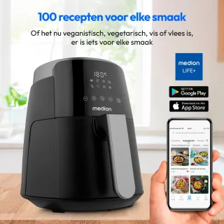 MEDION Airfryer P40 L MD13030 zwart