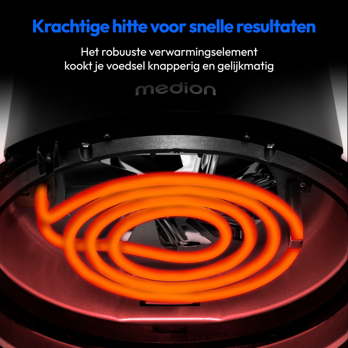 MEDION Airfryer P40 L MD13030 zwart