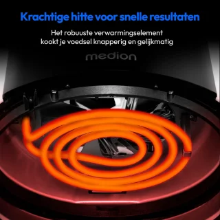 MEDION Airfryer P40 L MD13030 zwart