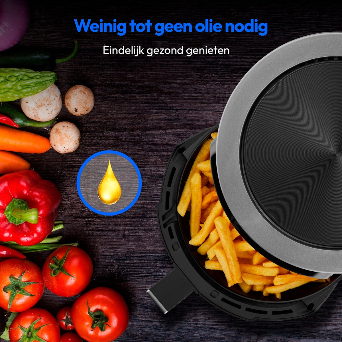 MEDION Airfryer P40 L MD13030 zwart