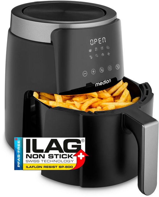 MEDION Airfryer P40 L MD13030 zwart