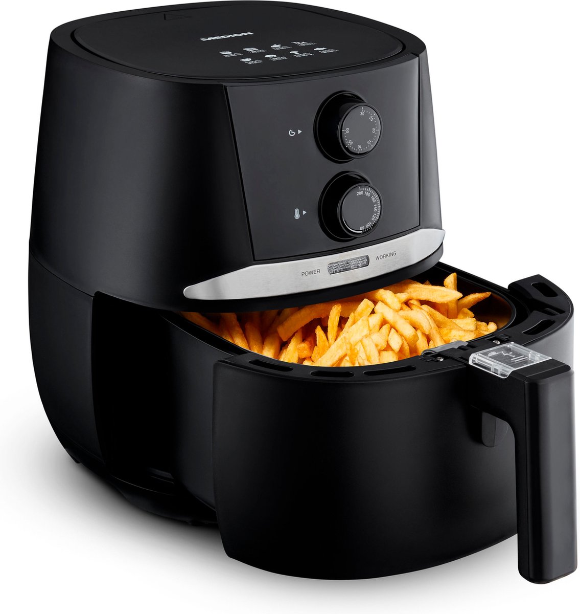 De MEDION E20 L Airfryer MD10711 zwart in één oogopslag