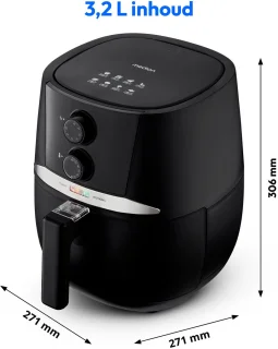 MEDION E20 L Airfryer MD10711 zwart