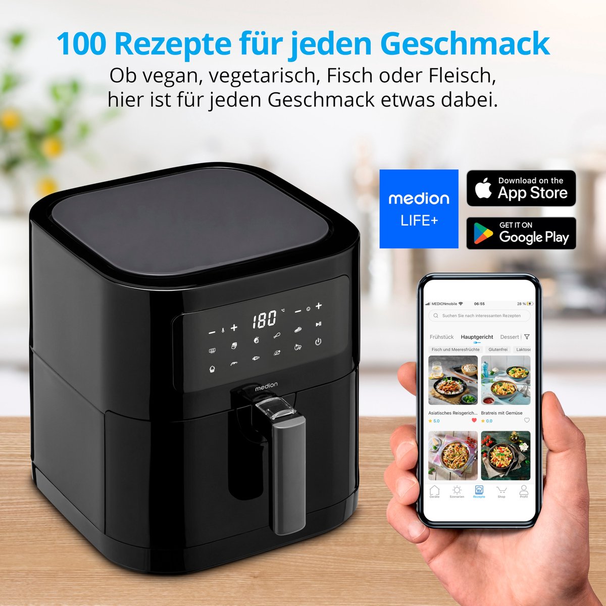 MEDION Heteluchtfriteuse E40 XL
