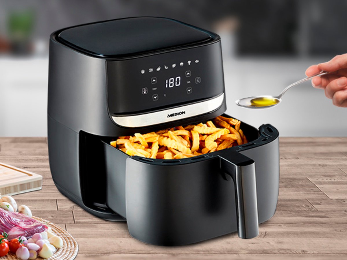 MEDION MD10532 Heteluchtfriteuse 5,7L Zwart