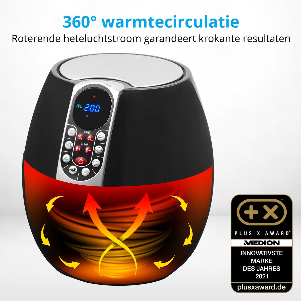 MEDION MD17320 friteuse 4L zwart