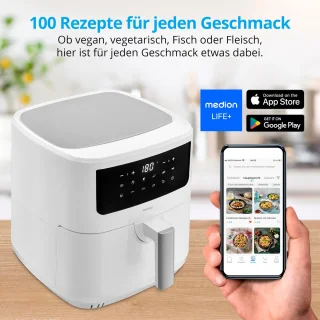 MEDION P10 XL Airfryer 6,8L Wit
