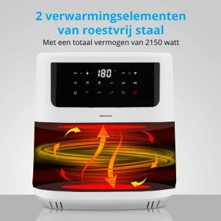 MEDION P10 XL Airfryer 6,8L Wit