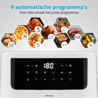 MEDION P10 XL Airfryer 6,8L Wit