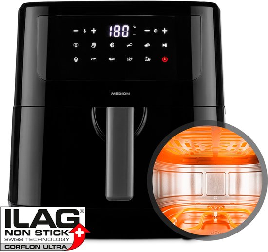 MEDION P10 XL heteluchtfriteuse 6,8L