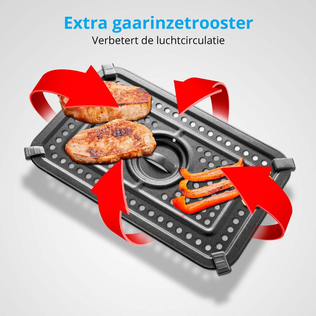 MEDION P20 XXL Dubbele Airfryer 8,7L Zwart