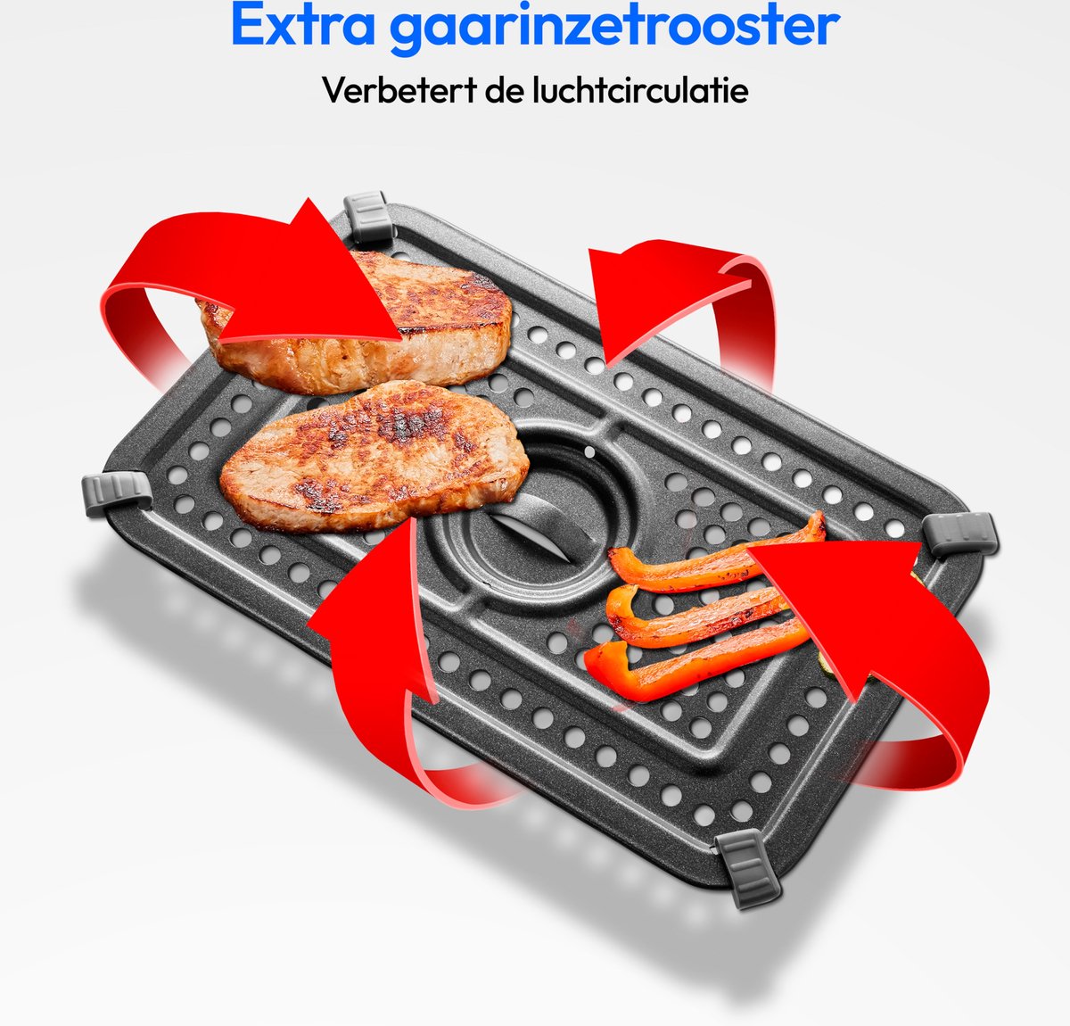 MEDION P20 XXL Dubbele Airfryer 8,7L Zwart