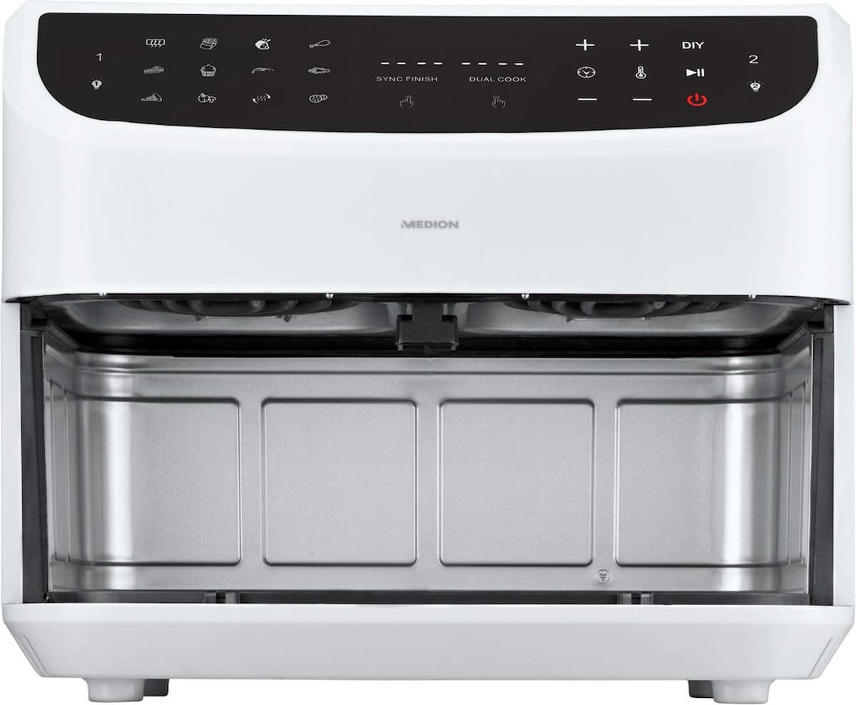 MEDION P20 XXL Dubbele Airfryer wit