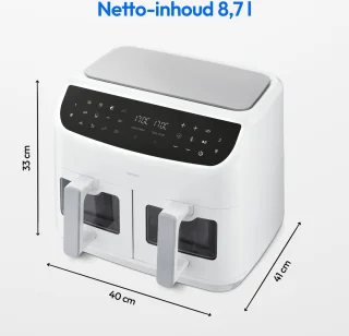 MEDION P20 XXL Dubbele Airfryer wit