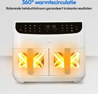 MEDION P20 XXL Dubbele Airfryer wit