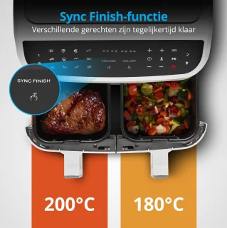 MEDION P20 XXL Dubbele Airfryer wit