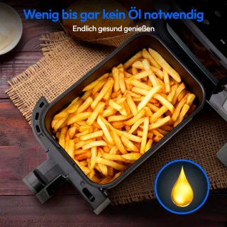 MEDION P20 XXL Heißluftfritteuse MD11760 matt grau