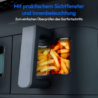 MEDION P20 XXL Heißluftfritteuse MD11760 matt grau