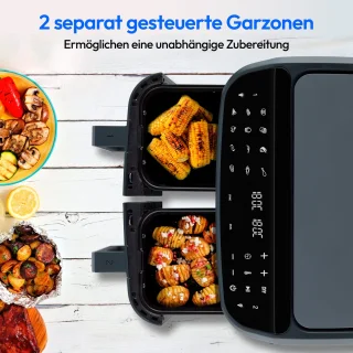 MEDION P20 XXL Heißluftfritteuse MD11760 matt grau