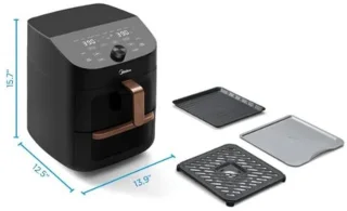 Merk Naam Heteluchtfriteuse XL 11L Wifi Touch Display