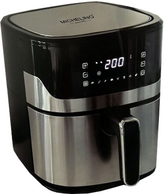 Michelino Airfryer 6,5L Digitaal Zwart