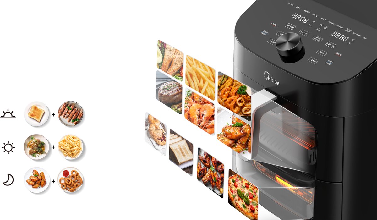 Midea MAD1100DADK Airfryer Oven 2-in-1