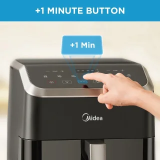 Midea MAD55000ADK Heteluchtfriteuse 5,5L Zwart