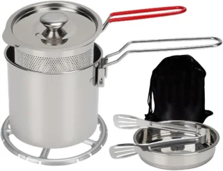Mini friteuse 1.2 l zilver