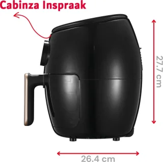 Mini Heteluchtfriteuse Digitaal 2L 200°C