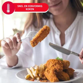 Mini Heteluchtfriteuse Digitaal 2L 200°C