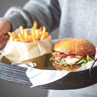 Mini Heteluchtfriteuse Roterende Mand