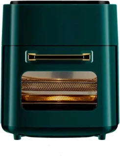 Mini heteluchtoven met stoom 15 liter groen