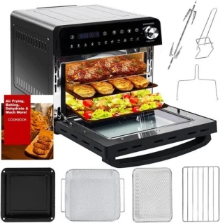 Minioven XXL-airfryer 14 liter zwart