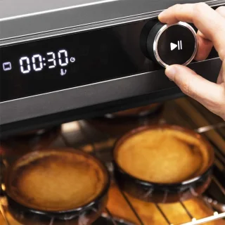MMP® Stoomoven 60 cm Zwart