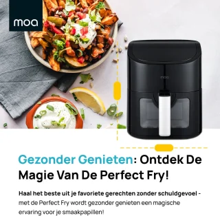 MOA Airfryer XL 4,5L Zwart