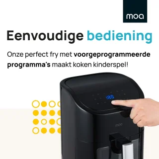 MOA Airfryer XL 4,5L Zwart