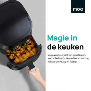 MOA Airfryer XL 4,5L Zwart