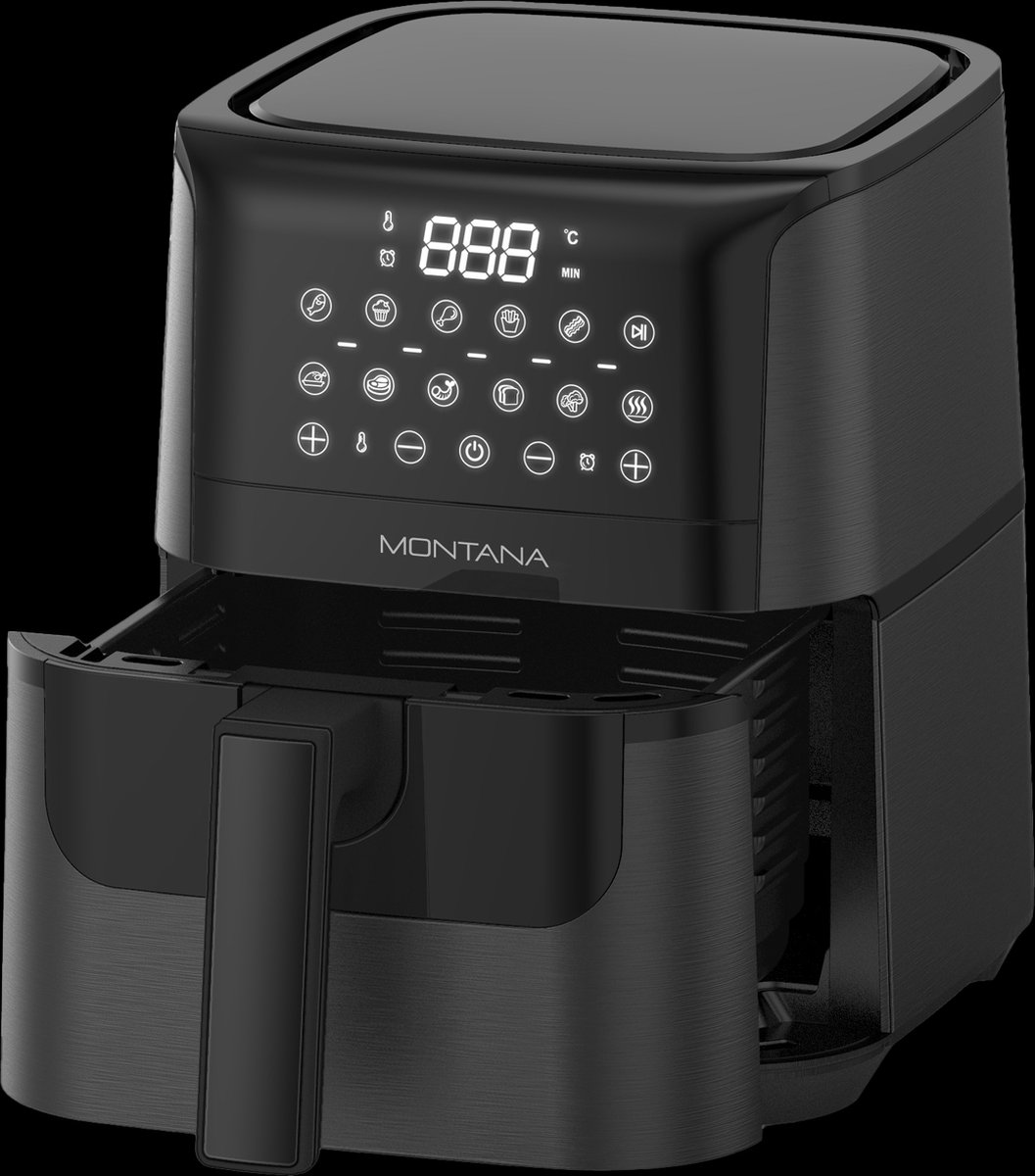 Wat vinden we goed aan de Montana Master Air Fryer MF-340 Compact 4L Ceramic