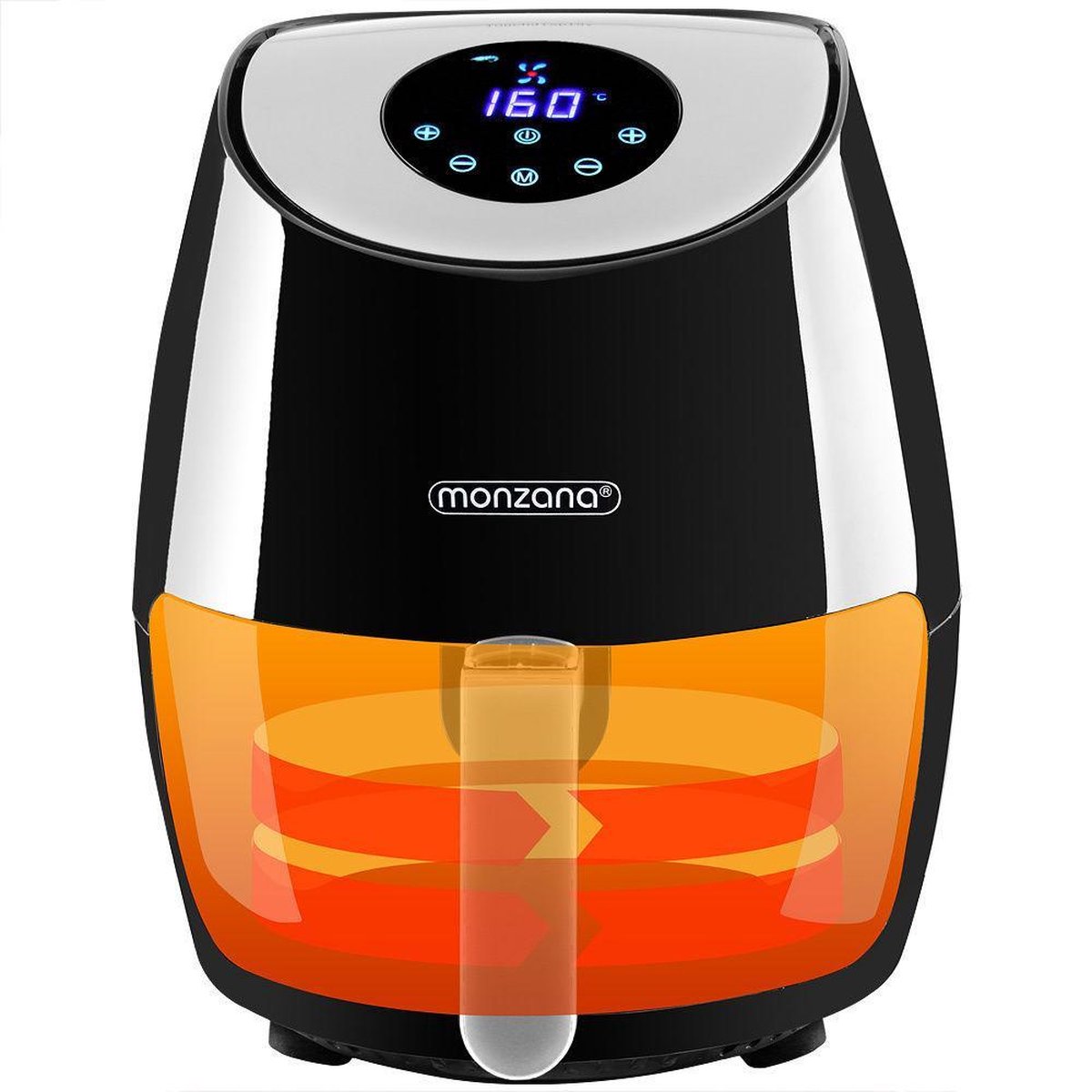 Monzana Heteluchtfriteuse 3,6L Zwart