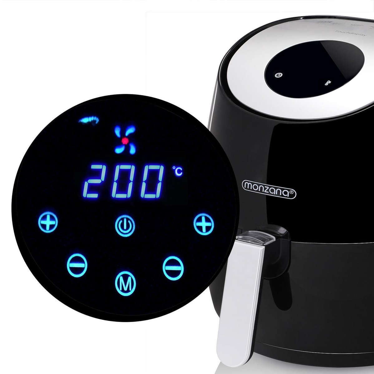 Monzana Heteluchtfriteuse 3,6L Zwart