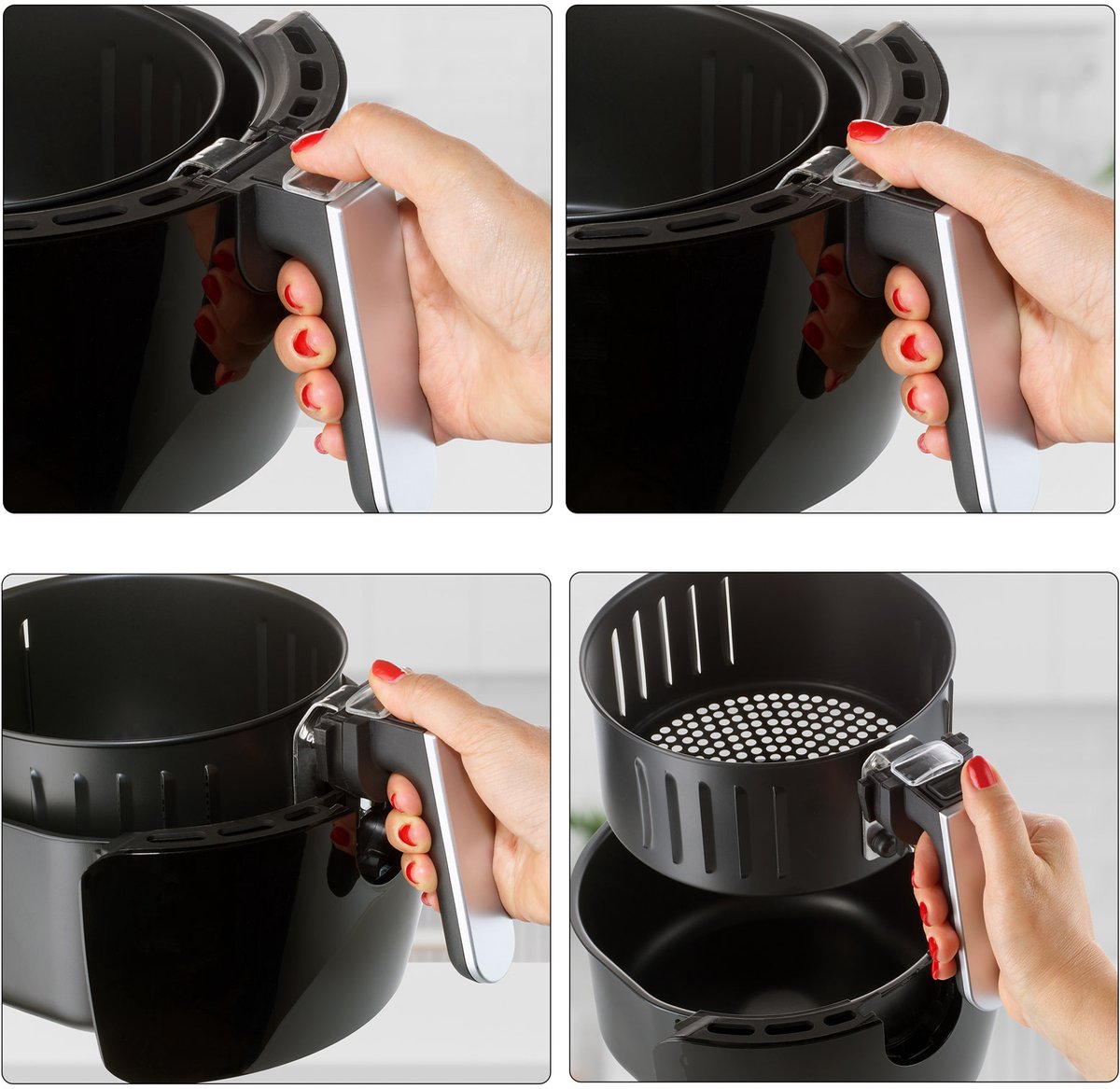 Monzana Heteluchtfriteuse 3,6L Zwart