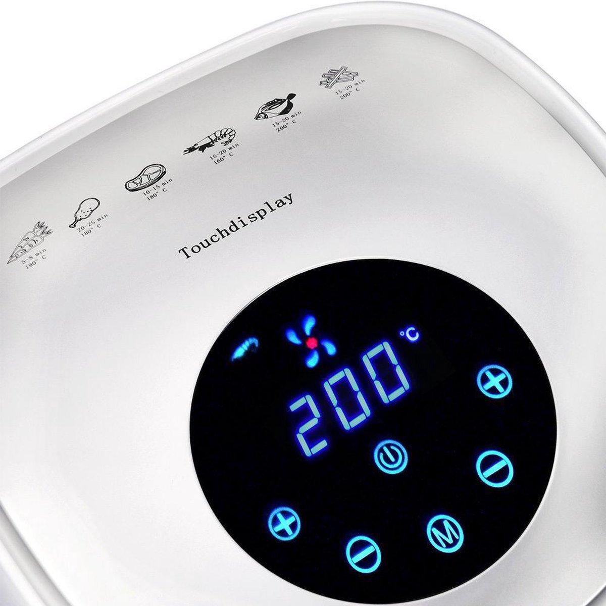 Monzana Heteluchtfriteuse Digitaal 3,6 L Wit