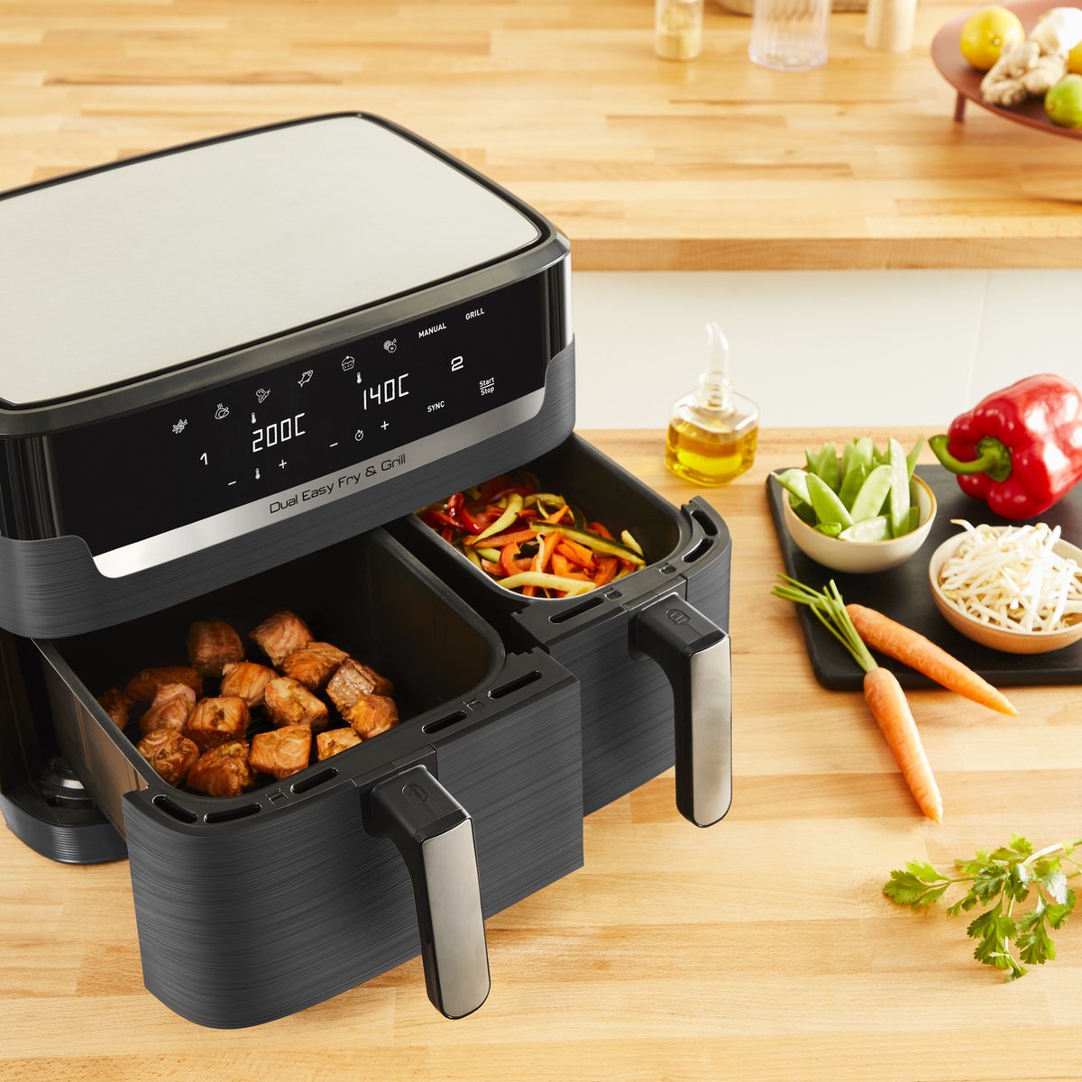 Moulinex Dual Easy Fry EZ905B20 Airfryer 8,3L