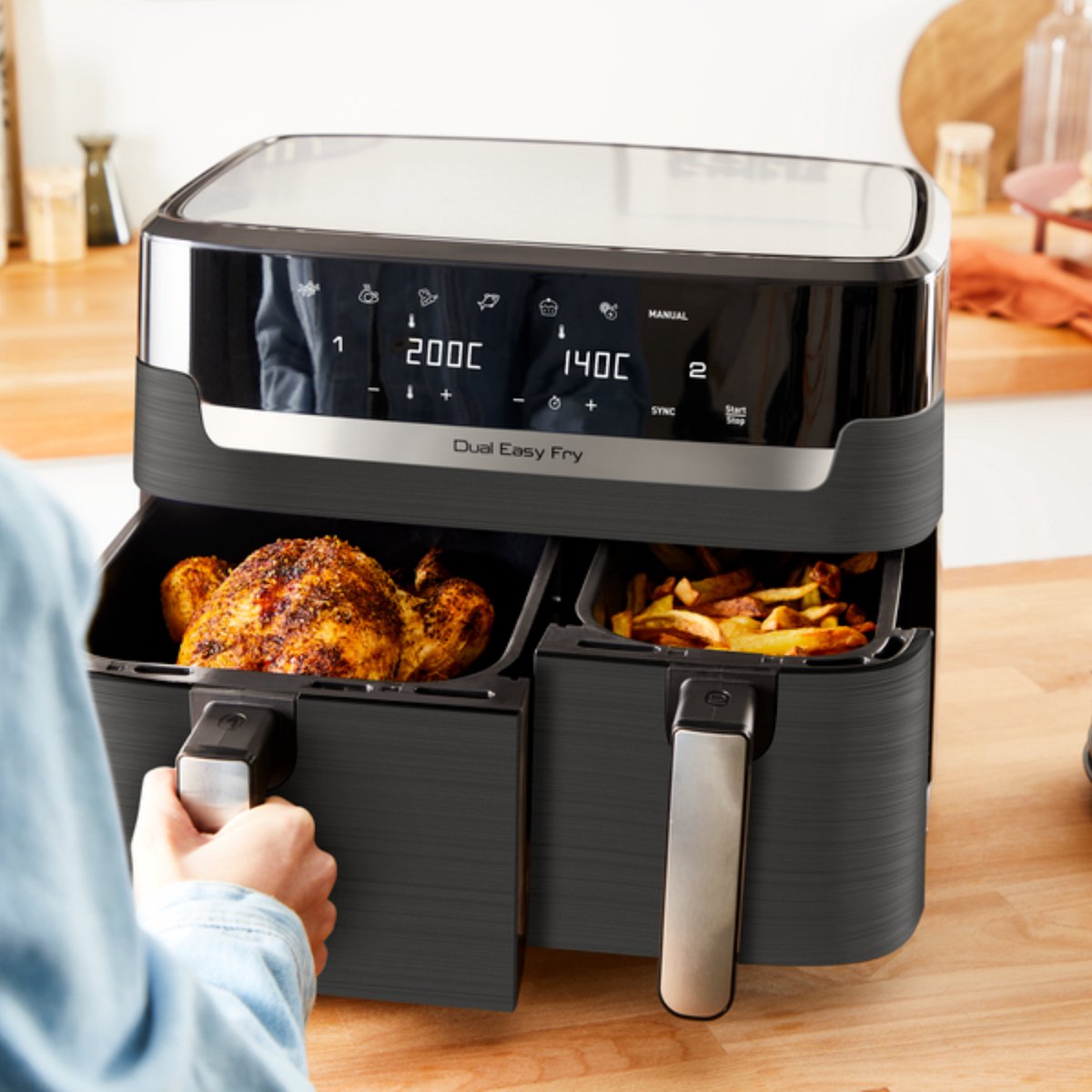 Moulinex Dual Easy Fry EZ905B20 Airfryer 8,3L