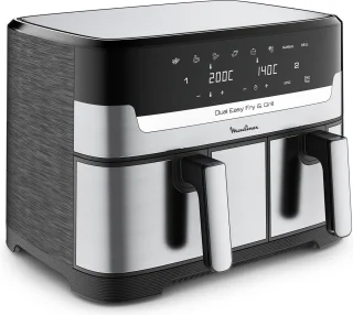 Moulinex Dual Easy Fry & Grill EZ905D20 Airfryer 8,3L RVS