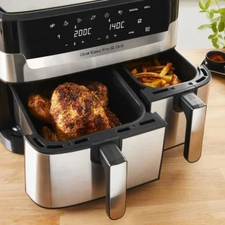Moulinex Dual Easy Fry & Grill YY5233FB Airfryer 8L