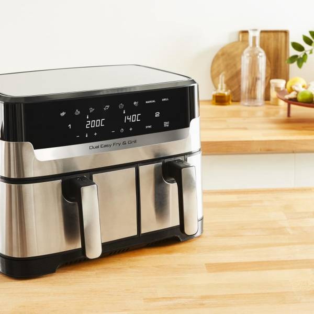 Moulinex Dual Easy Fry & Grill YY5233FB Airfryer 8L