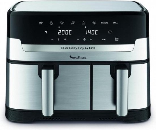 Moulinex Dual Easy Fry & Grill YY5233FB Airfryer 8L