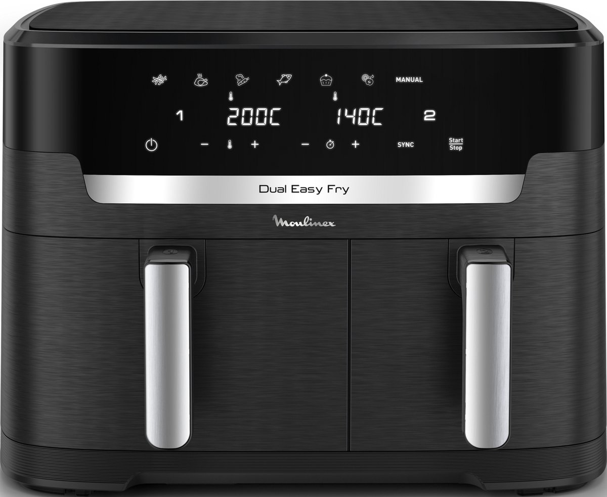 De Moulinex Dual Easy Fry XXL EZ9428 Dubbele Airfryer 11L in één oogopslag