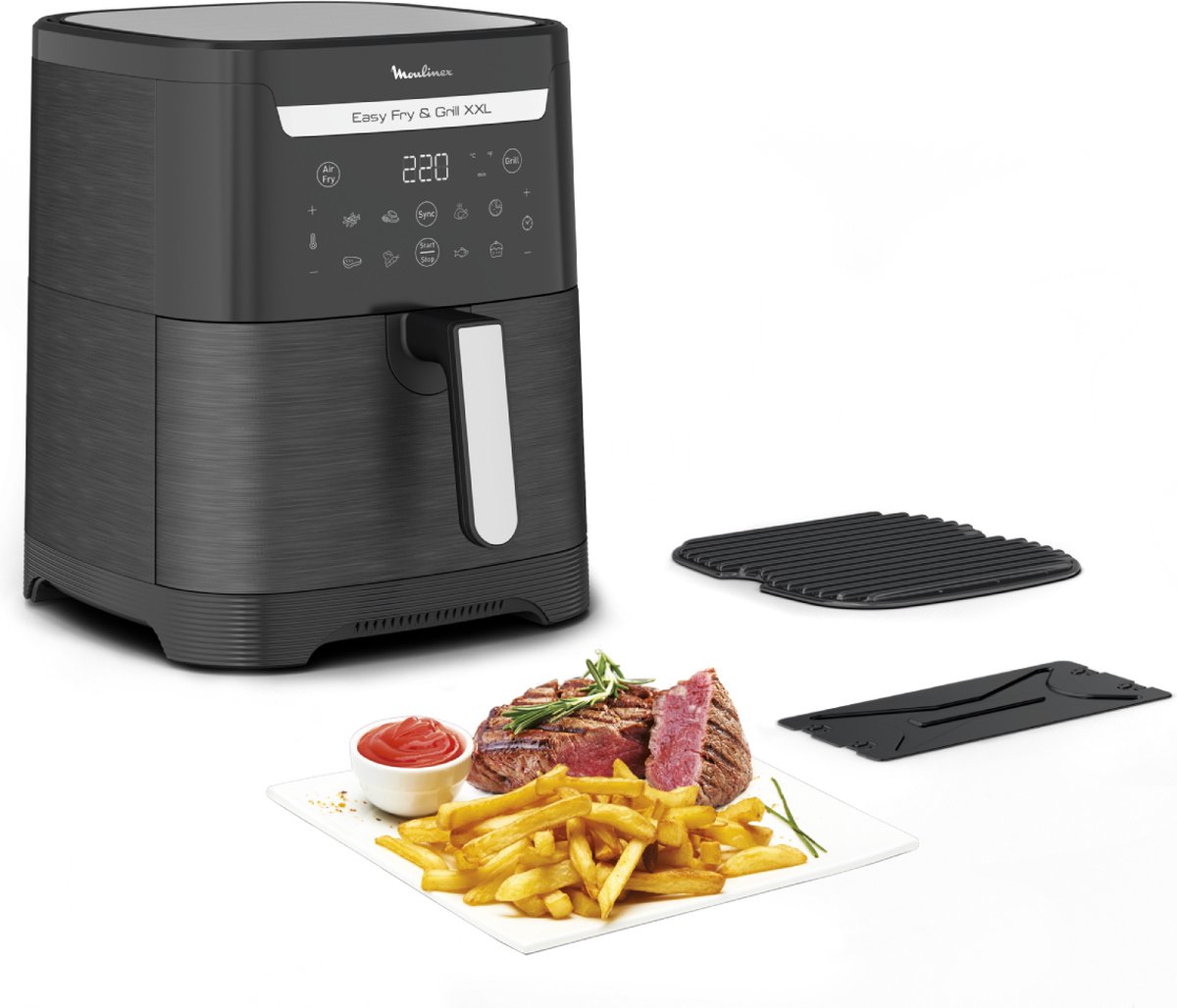 Moulinex Easy Fry & Grill XXL EZ801810 Airfryer zwart